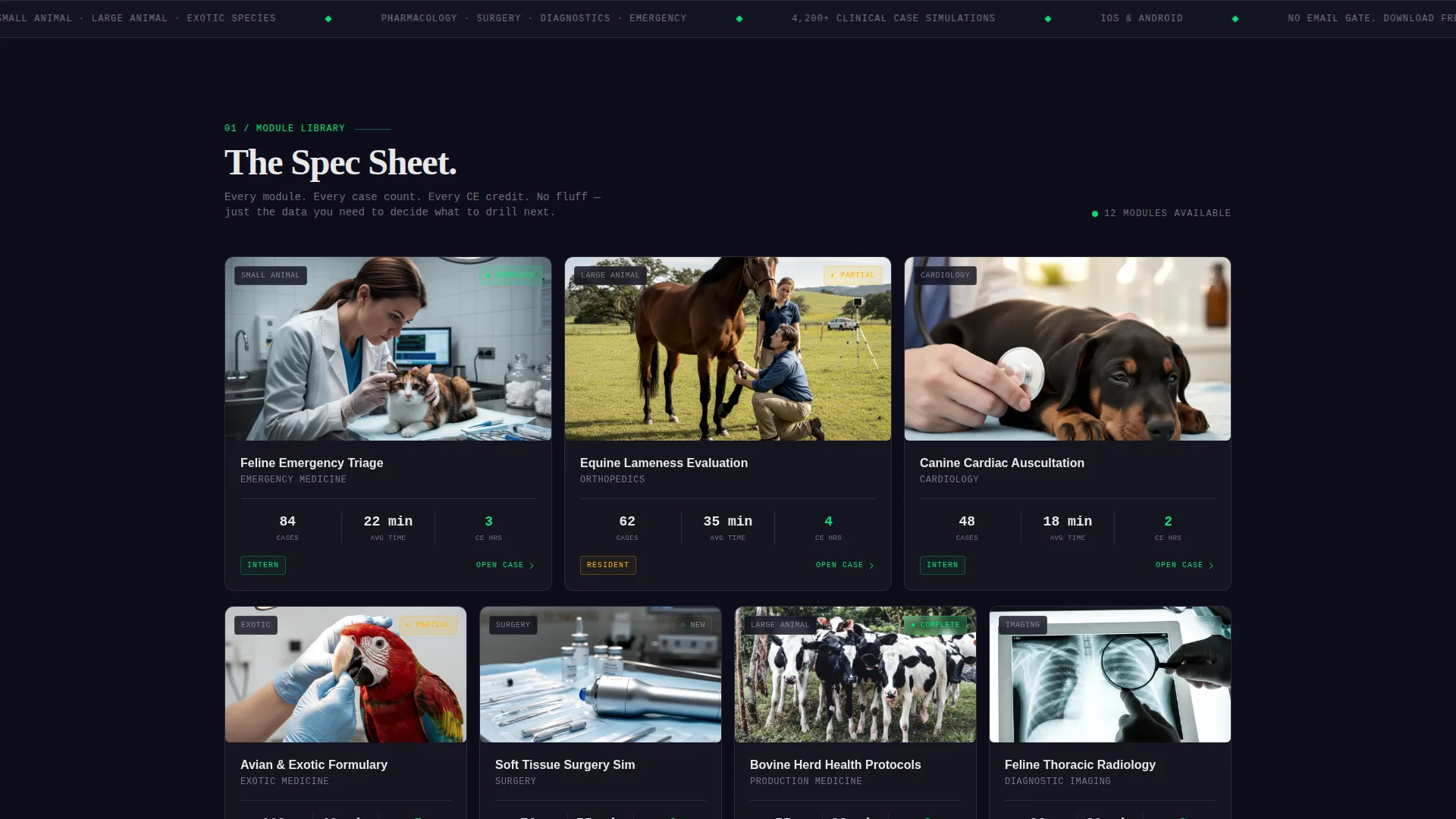 Veterinary Training Landing Page Template