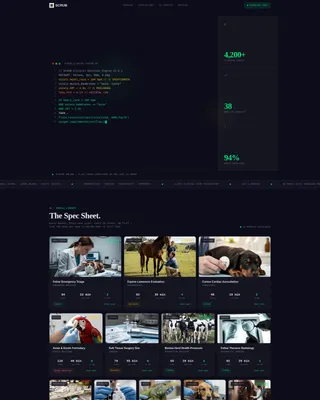 Veterinary Training Landing Page Template