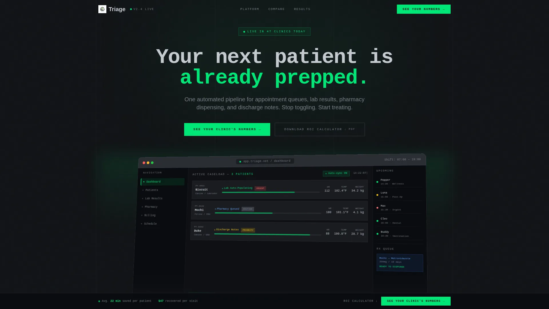 Clinic Operations Landing Page Template