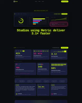 Advanced Analytics Landing Page Template
