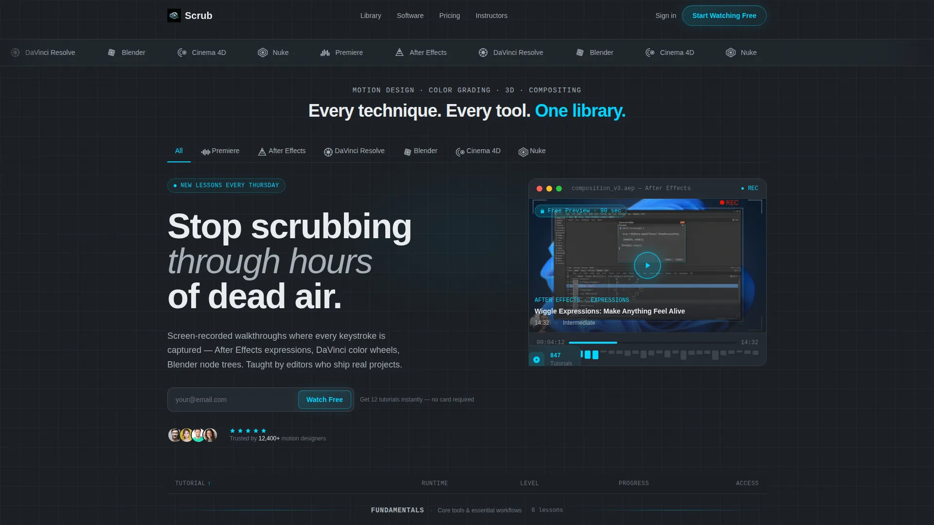 Premium Tutorial Landing Page Template