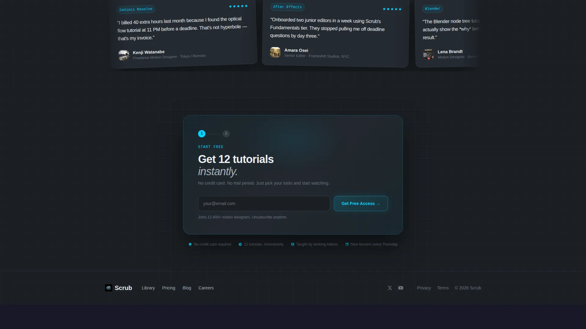 Premium Tutorial Landing Page Template