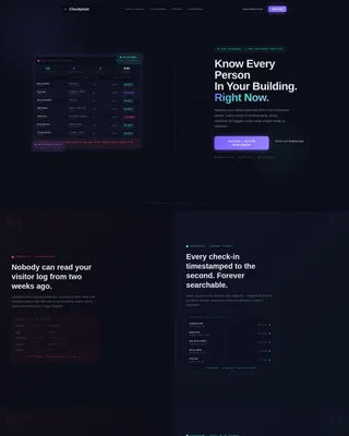 Visitor Management System Landing Page Template