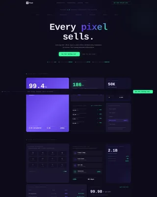 Bento Grid Visual Commerce Landing Page Template