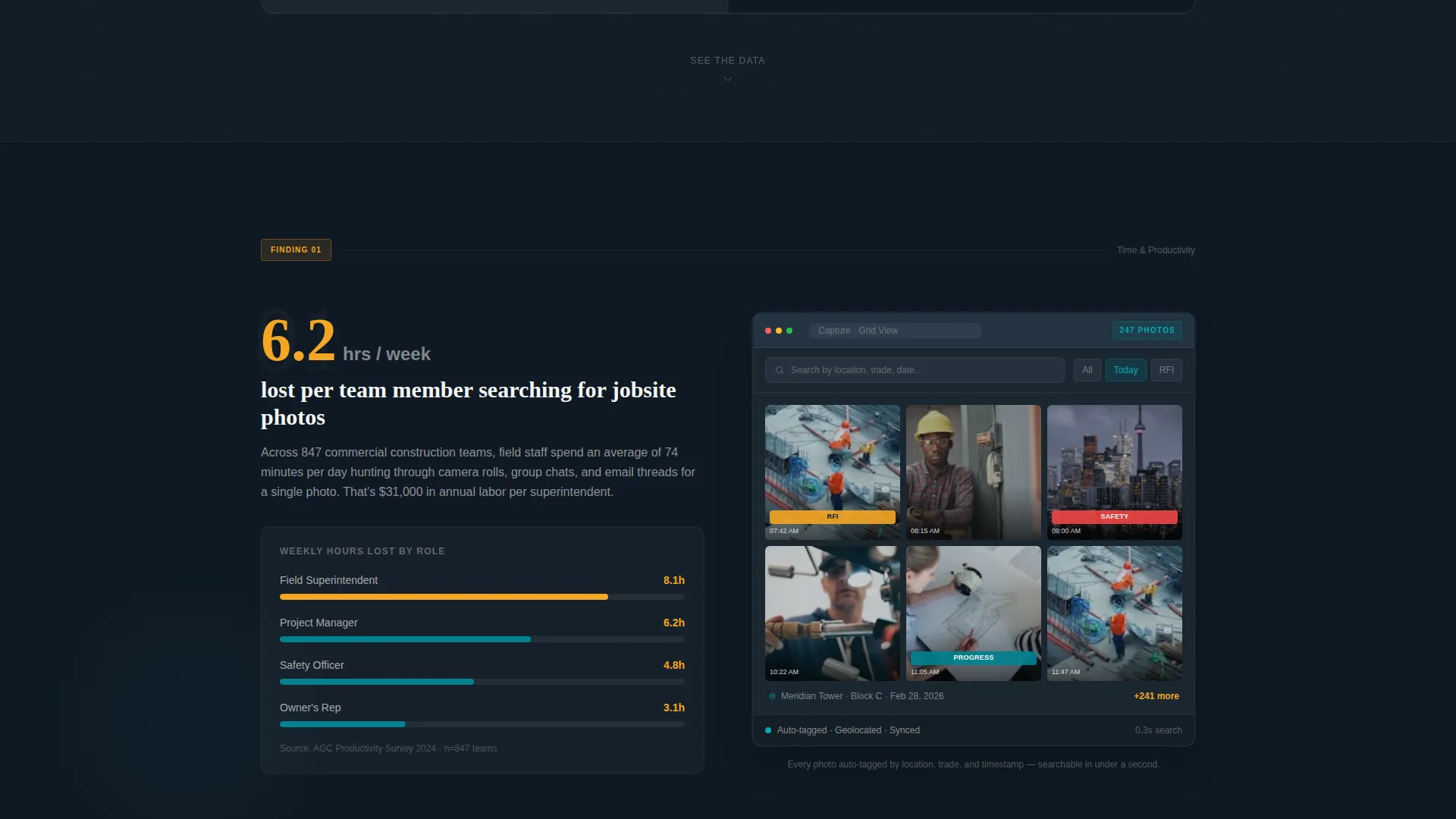 Jobsite Photo Documentation Landing Page Template