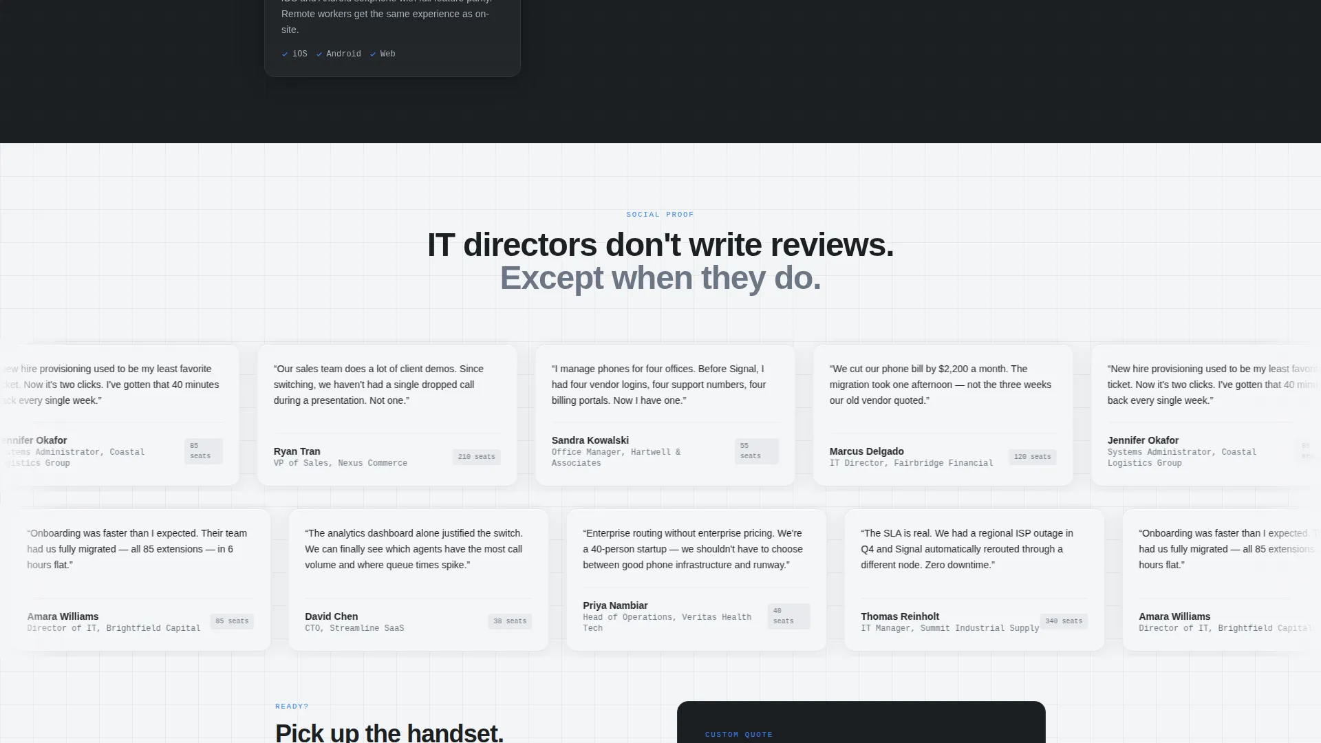 VoIP Landing Page Template for Lead Generation