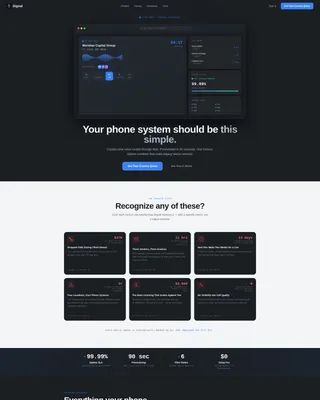 VoIP Landing Page Template for Lead Generation