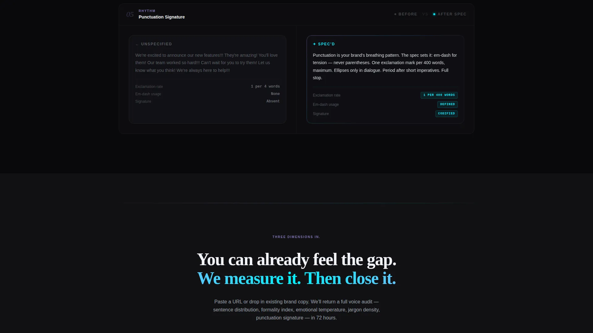 Voice & Tone Guide Consultancy Landing Page Template
