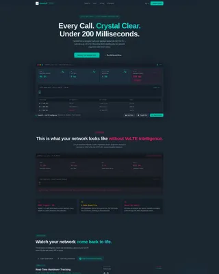 VoLTE Optimization Landing Page Template