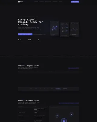 Voice of Customer Platform Landing Page Template