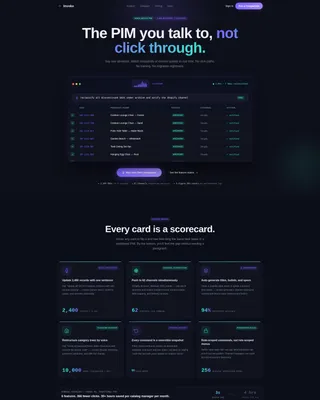 Voice-Activated PIM Landing Page Template