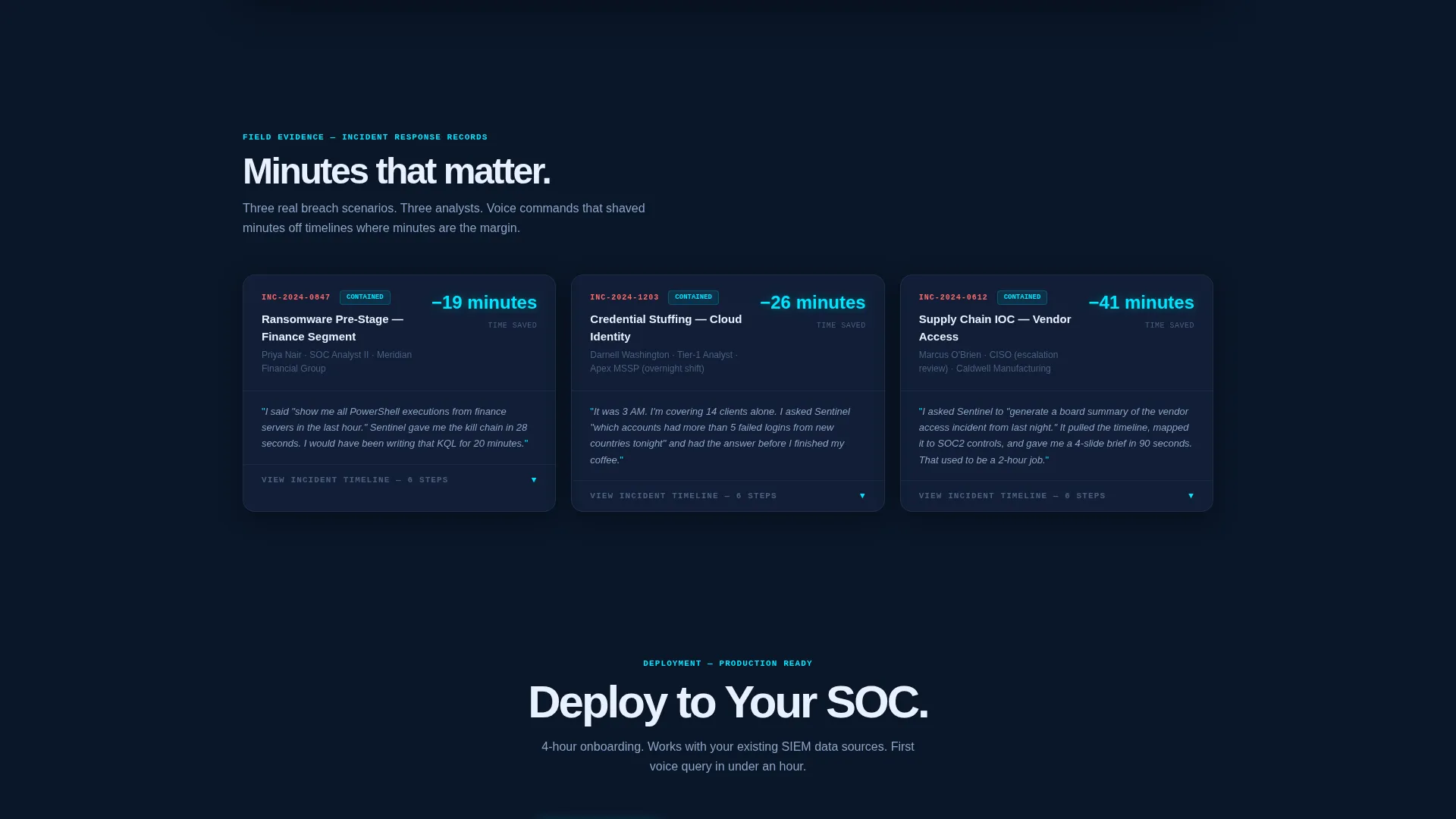 Advanced SIEM Landing Page Template