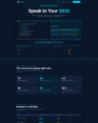 Advanced SIEM Landing Page Template