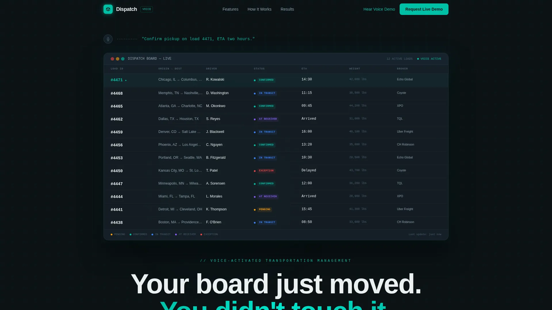 Voice-Activated TMS Landing Page Template