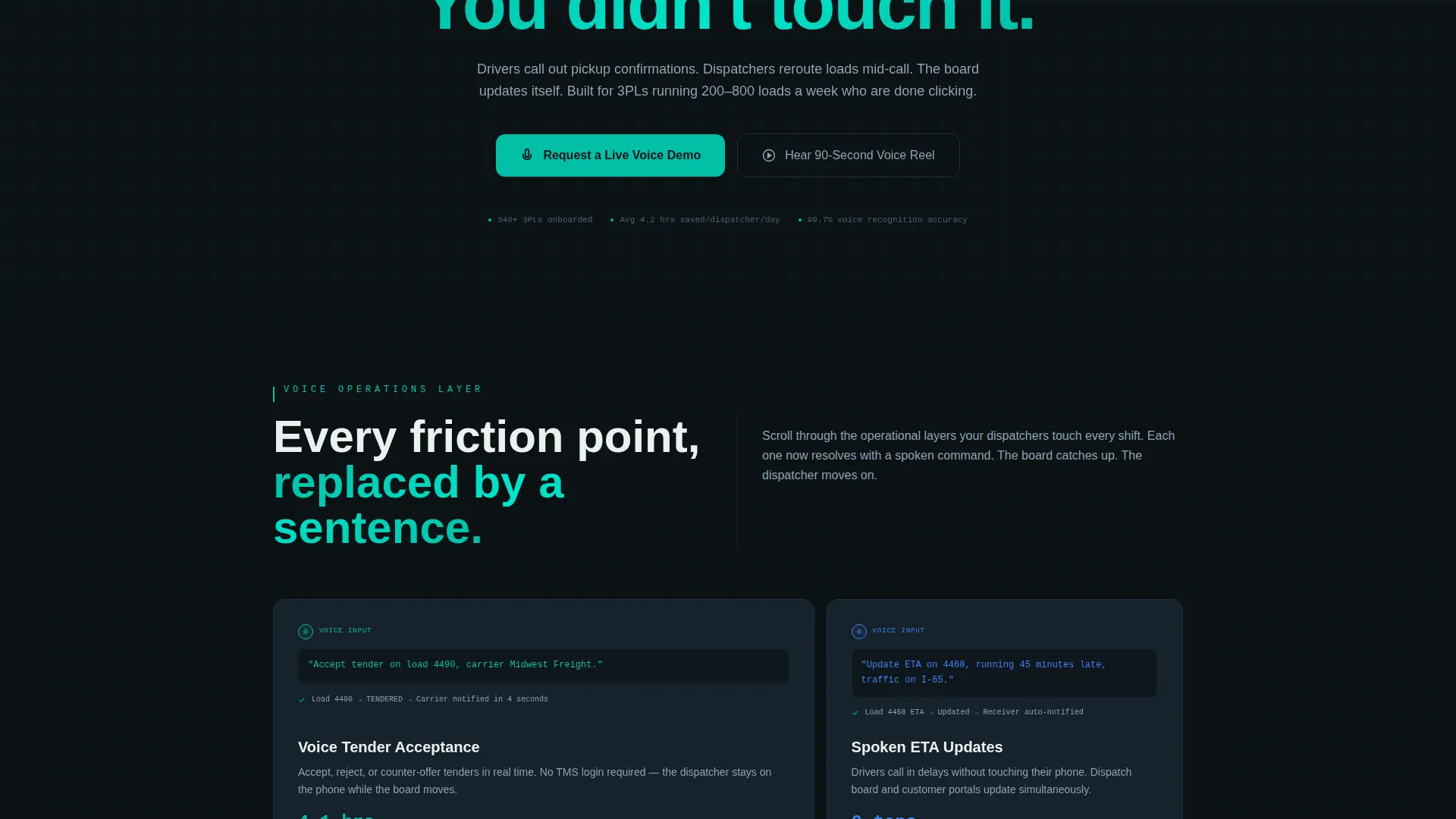 Voice-Activated TMS Landing Page Template