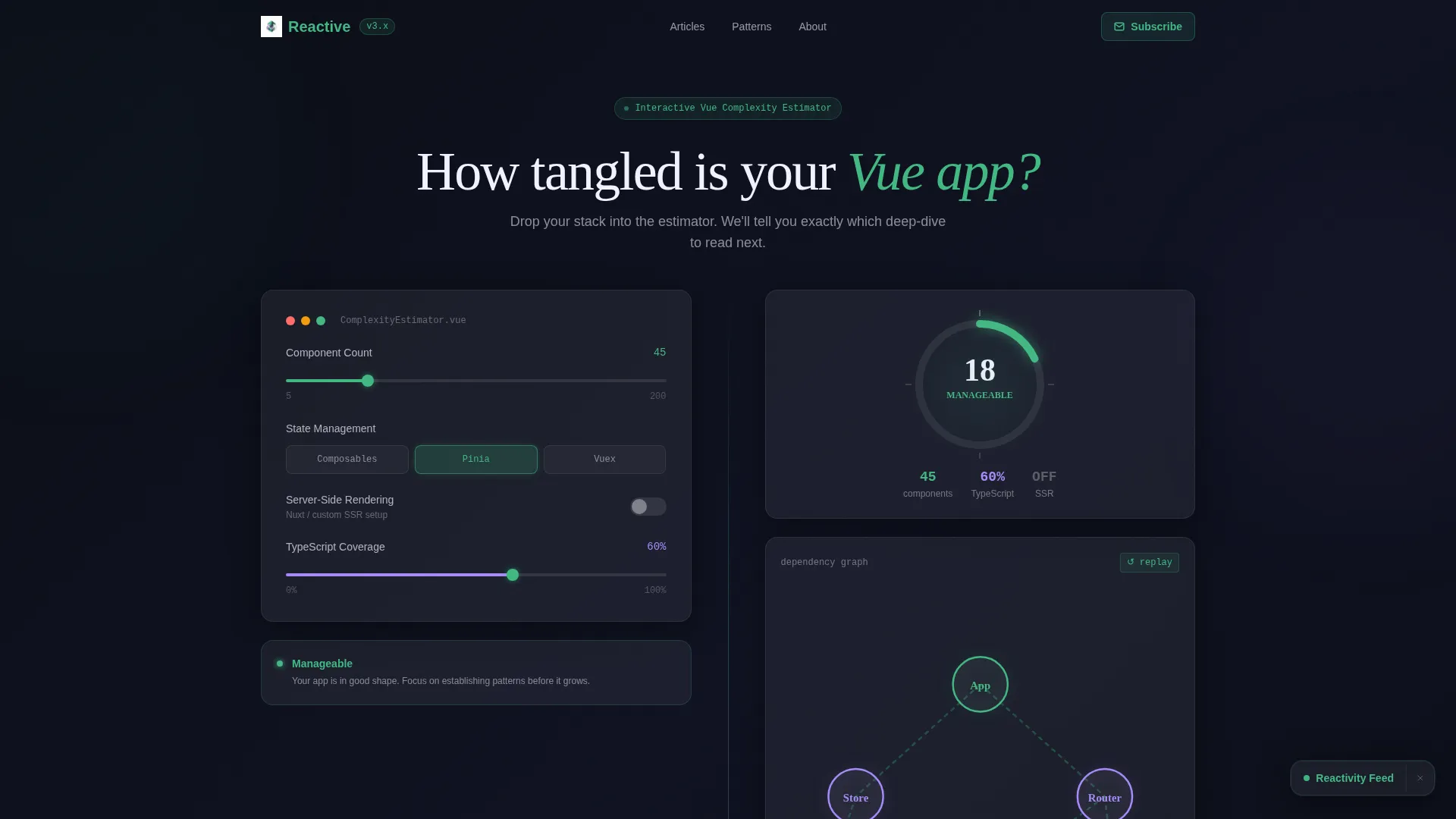 Dynamic Vue.js | Free Website Template | Rocket