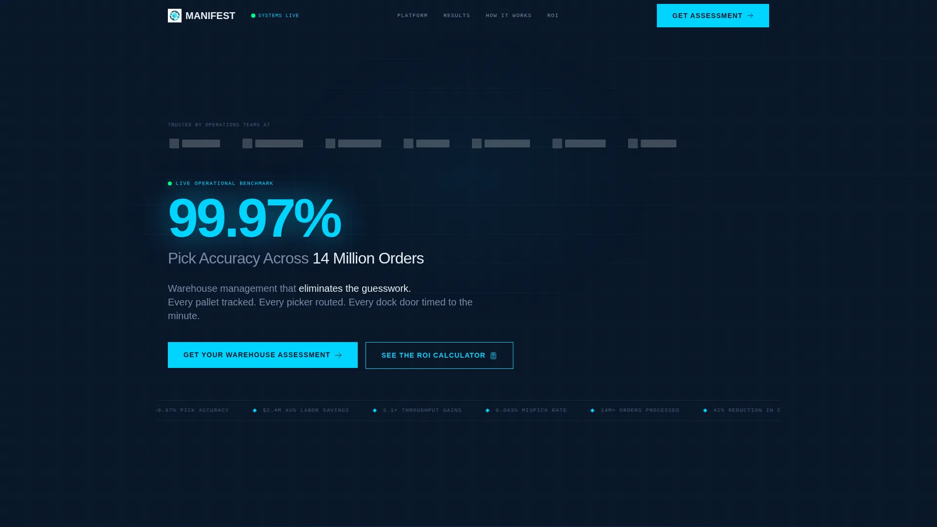 Warehouse Management System Landing Page Template