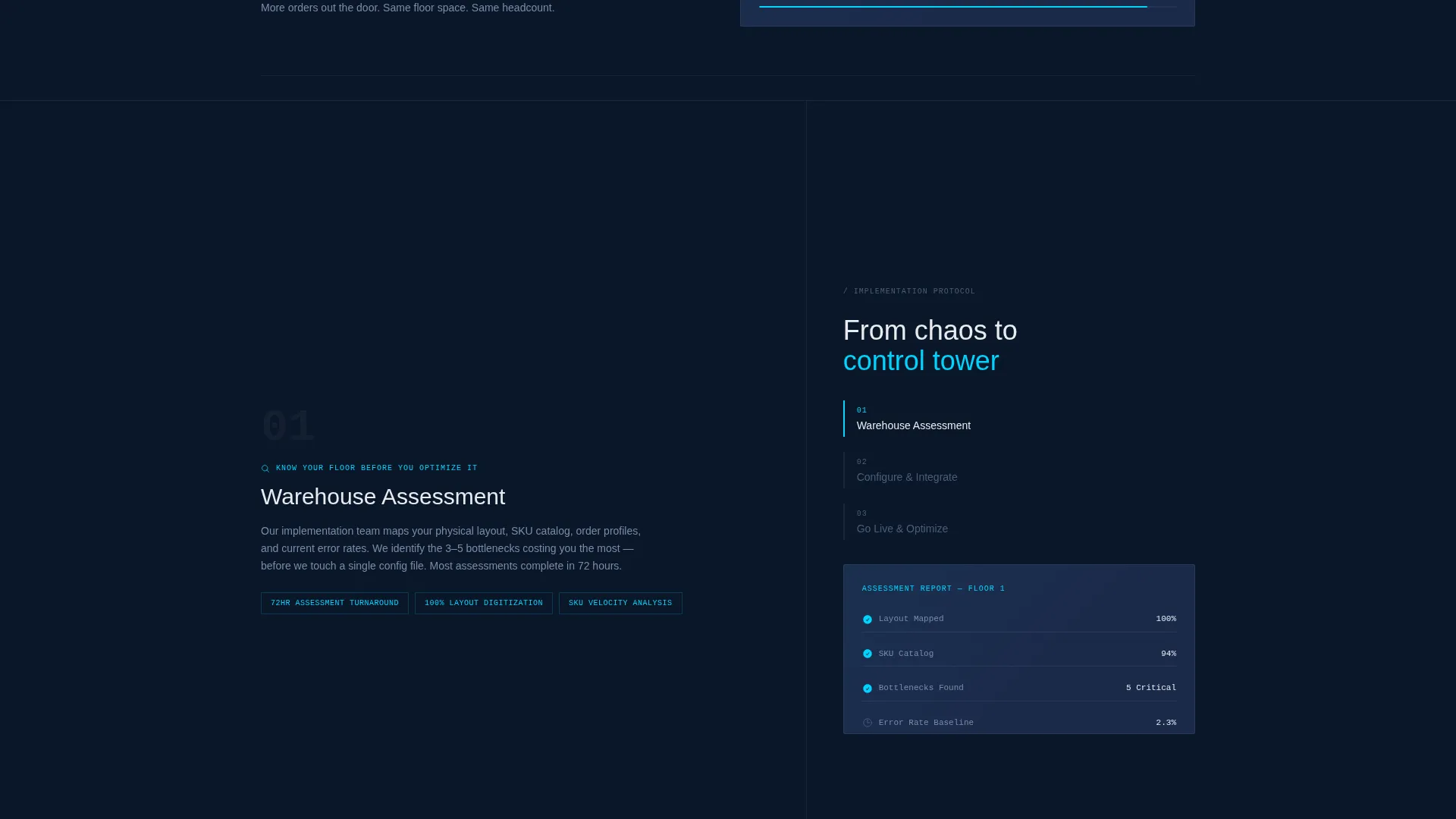 Warehouse Management System Landing Page Template