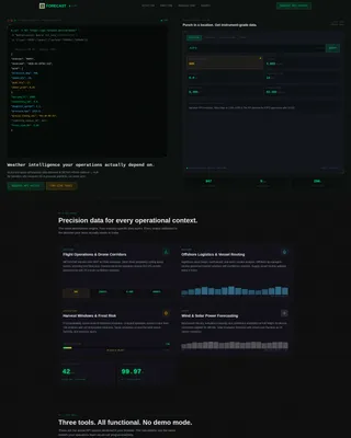 Precision Weather Landing Page Template