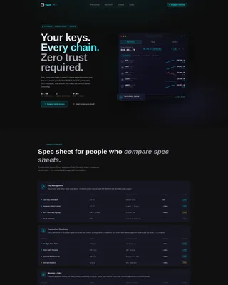 Web3 Wallet Dashboard Landing Page Template