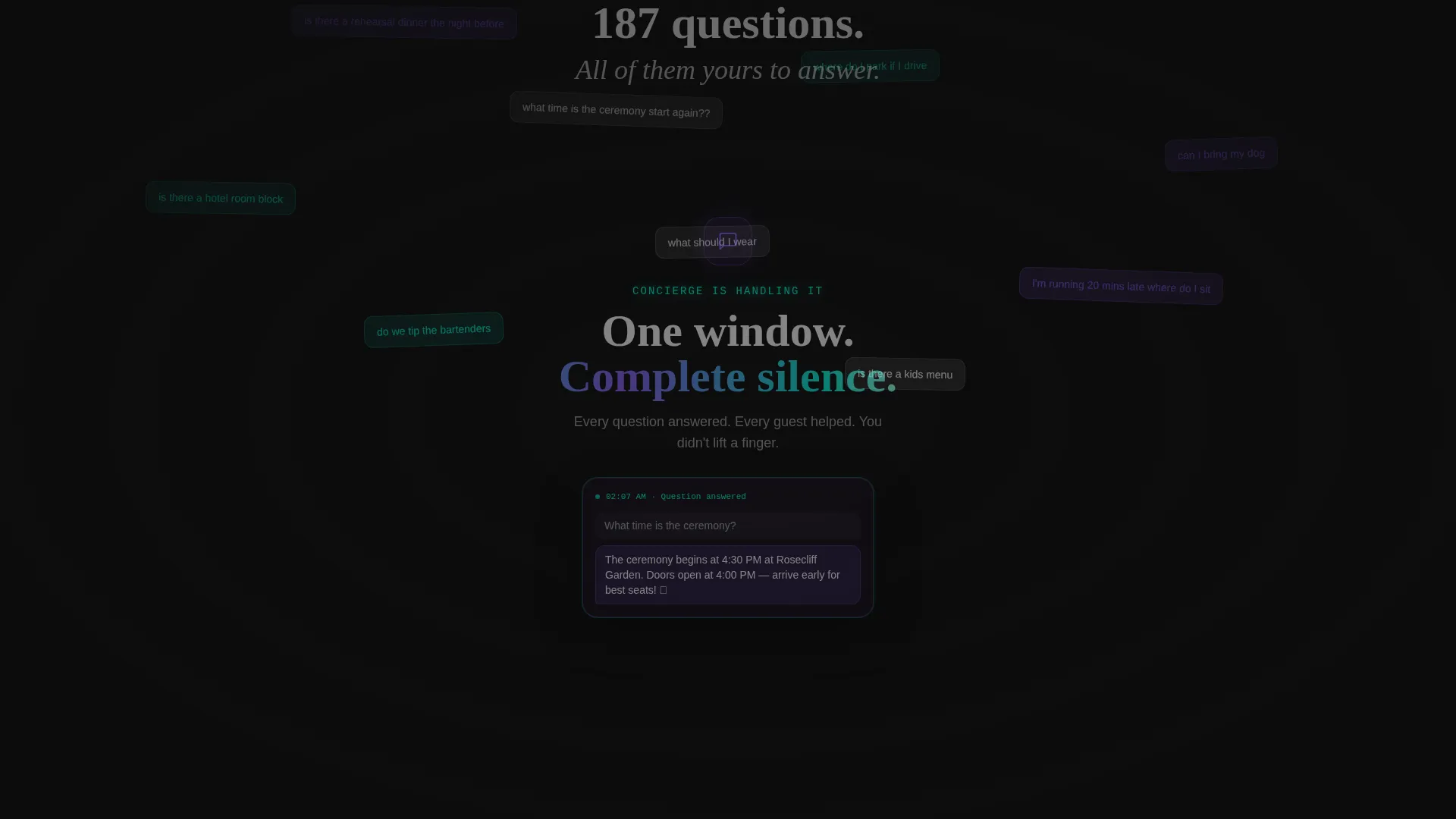 Wedding AI Chatbot Landing Page Template