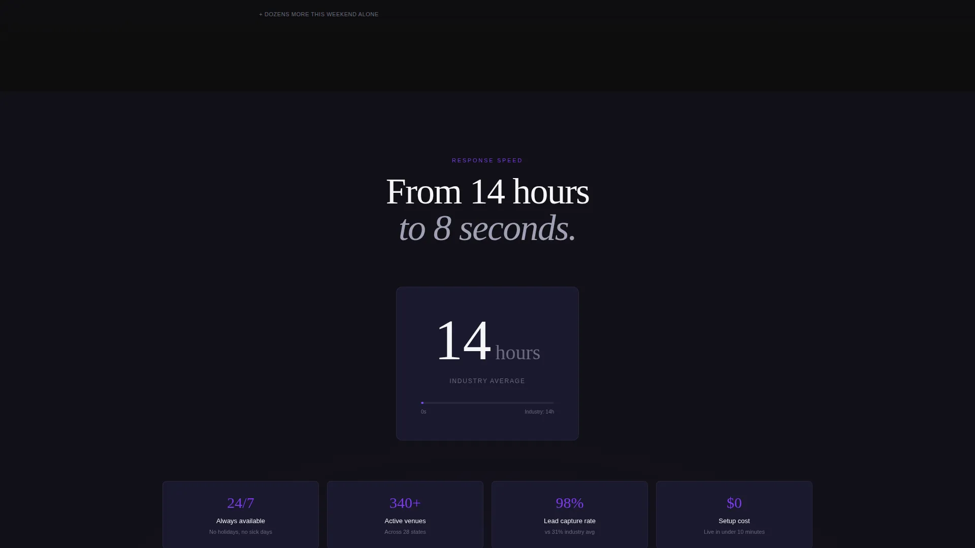 Wedding AI Customer Service Landing Page Template