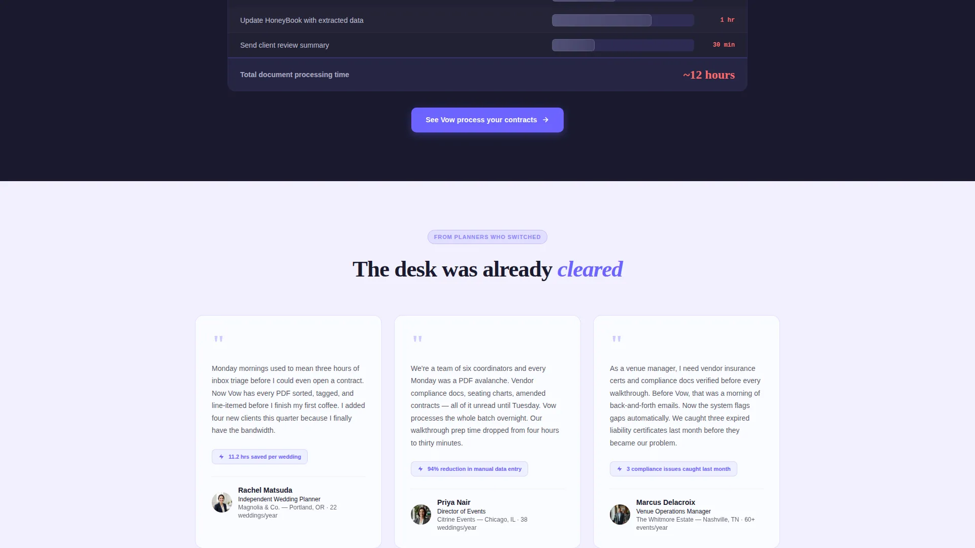 Wedding AI Document Processing Landing Page Template