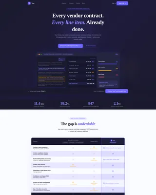 Wedding AI Document Processing Landing Page Template