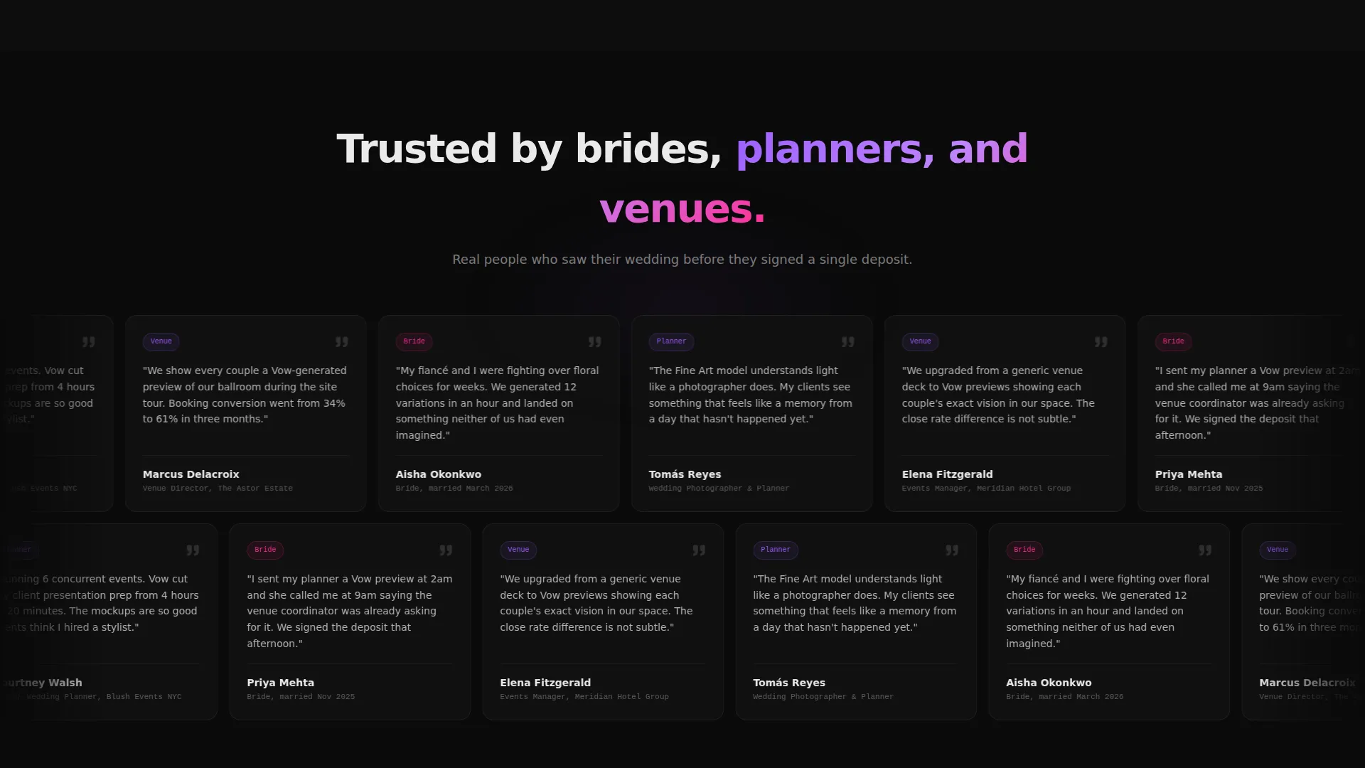 Wedding AI Image Generator Landing Page Template