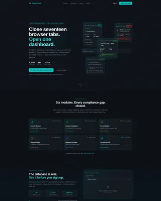 Wedding Compliance Software Landing Page Template