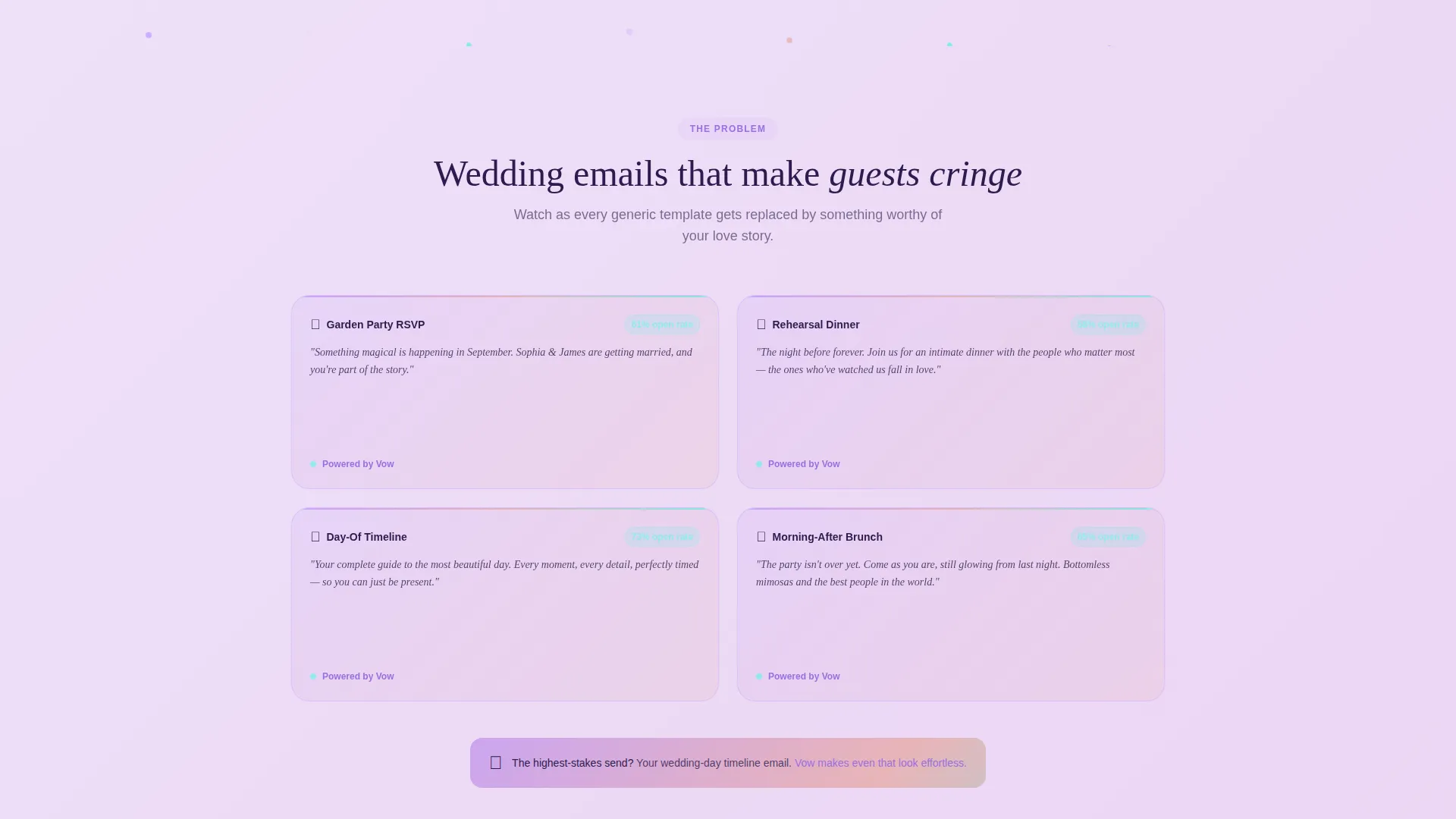 Sophisticated Wedding Planning Landing Page Template