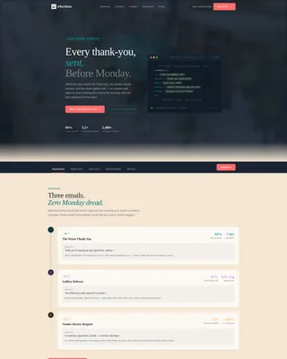 Wedding Follow-Up Email Landing Page Template