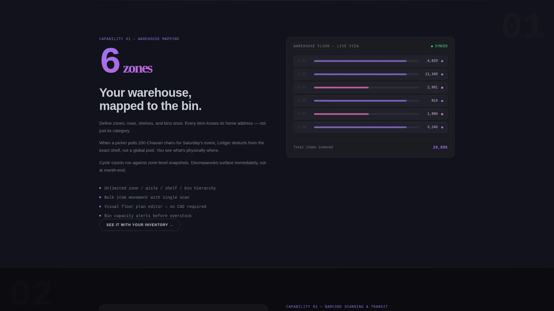 Wedding Inventory Management Landing Page Template
