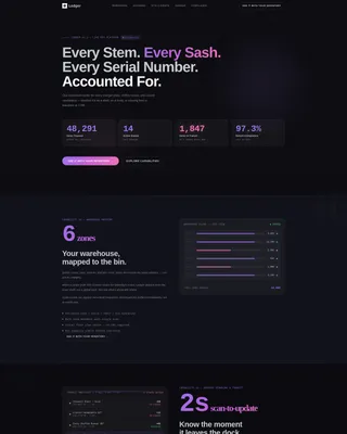 Wedding Inventory Management Landing Page Template