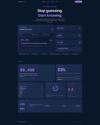 Data-Driven Wedding Membership Landing Page Template