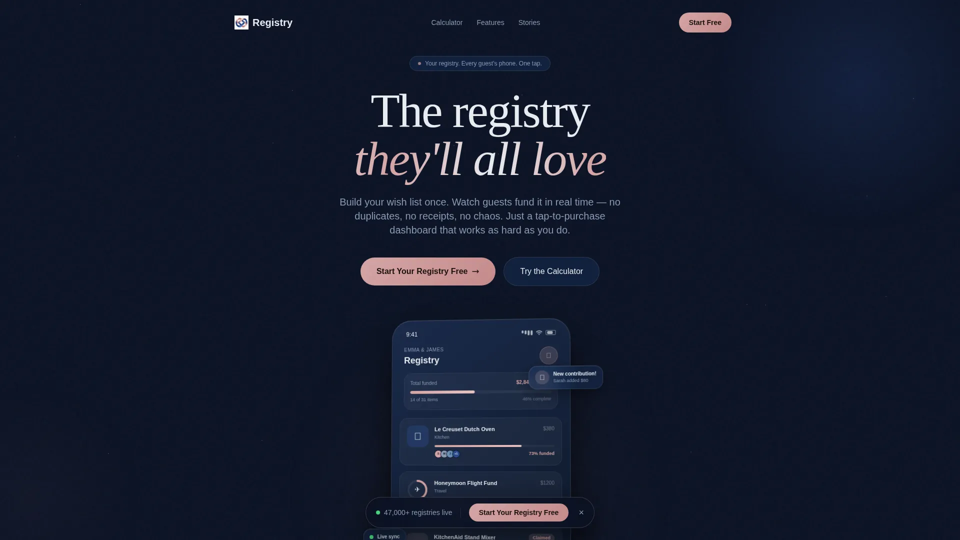 Elegant Wedding Landing Page Template