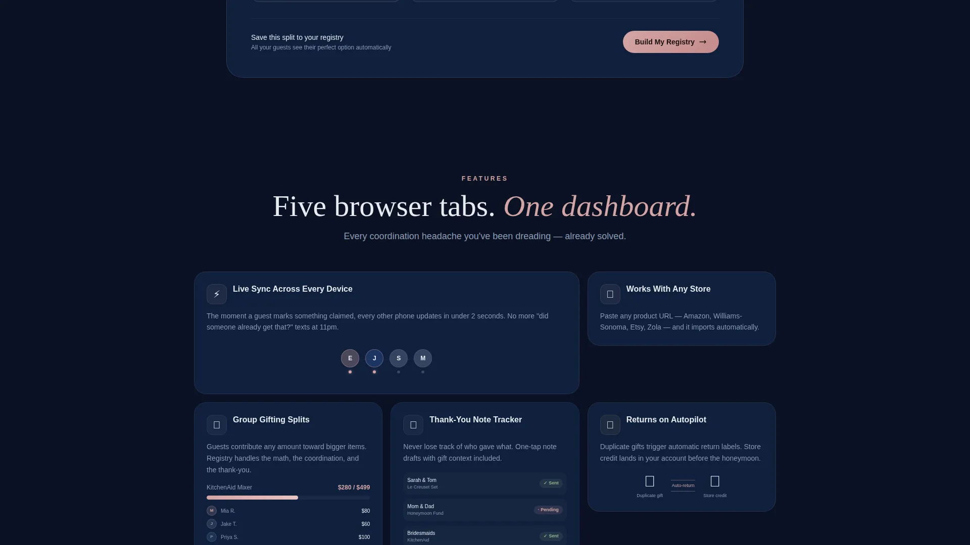 Elegant Wedding Landing Page Template