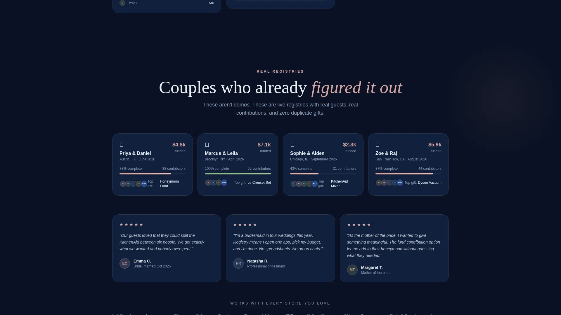 Elegant Wedding Landing Page Template