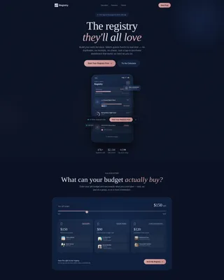 Elegant Wedding Landing Page Template