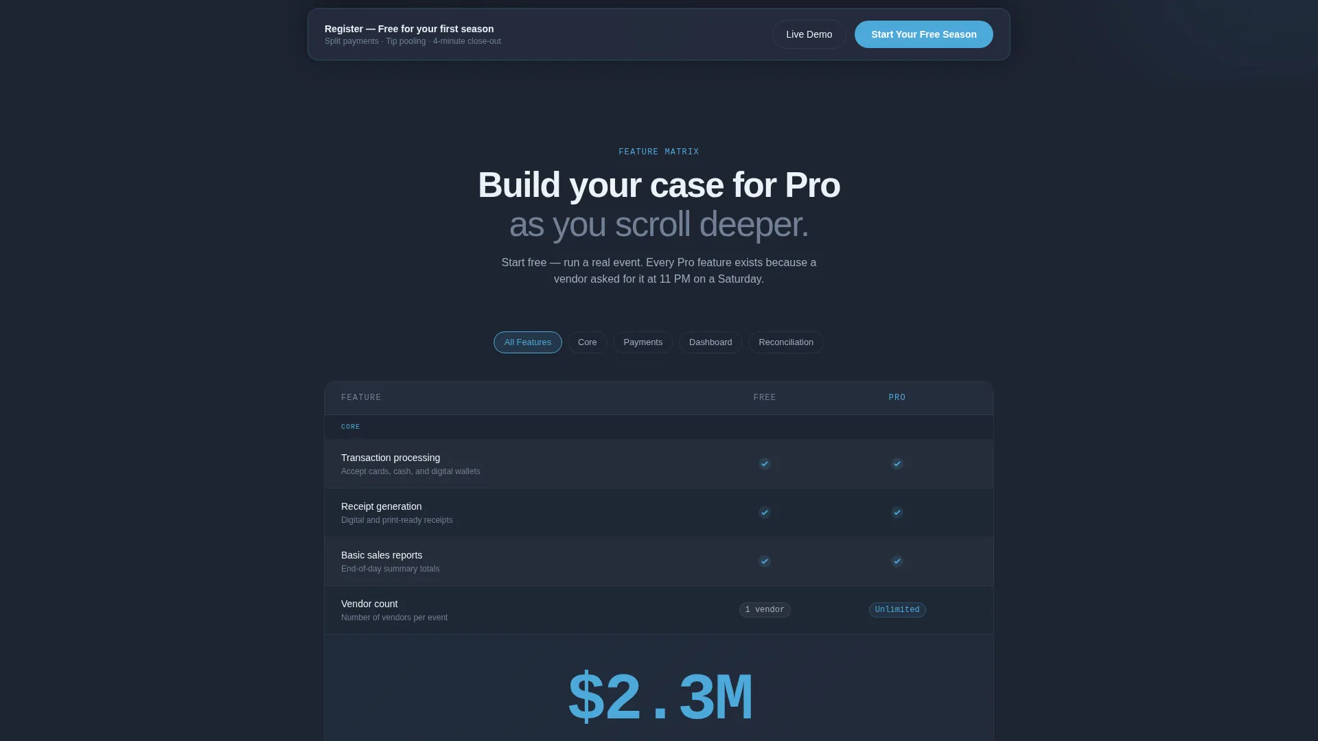 Wedding POS System Landing Page Template