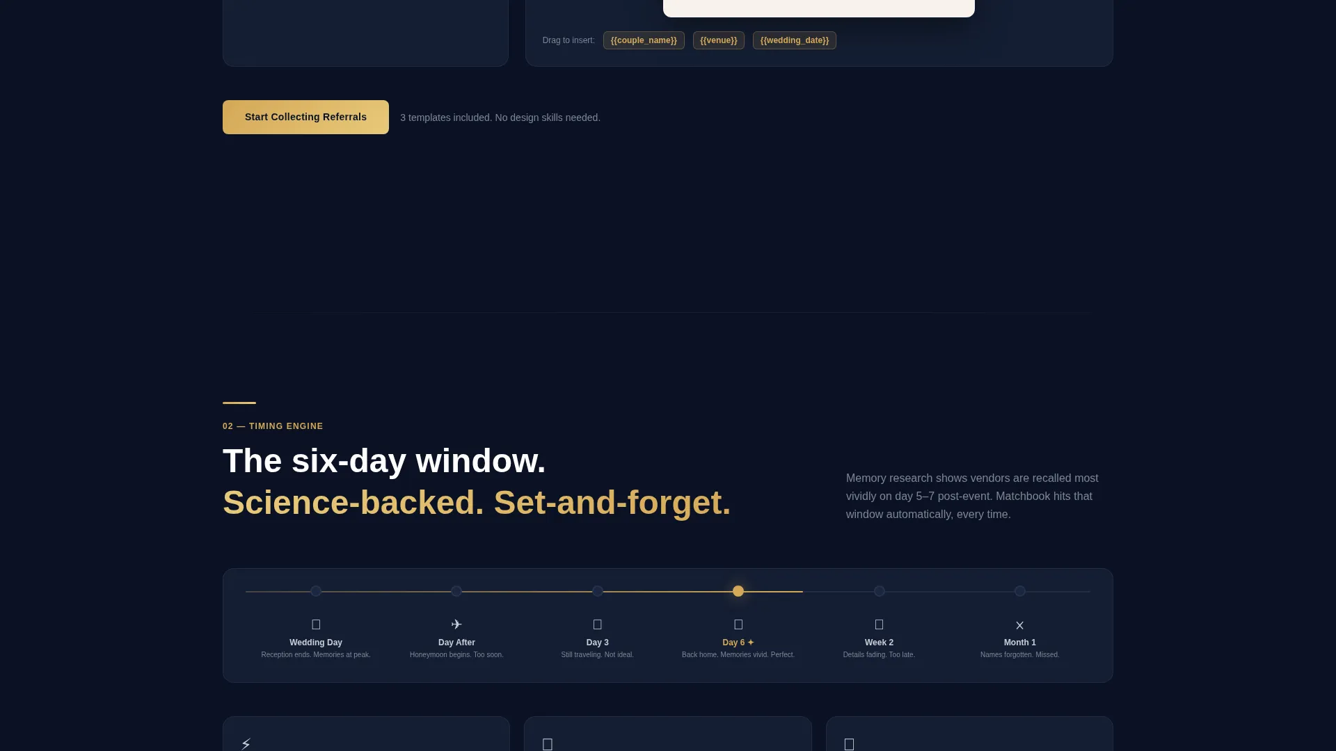 Wedding Referral Email App Landing Page Template