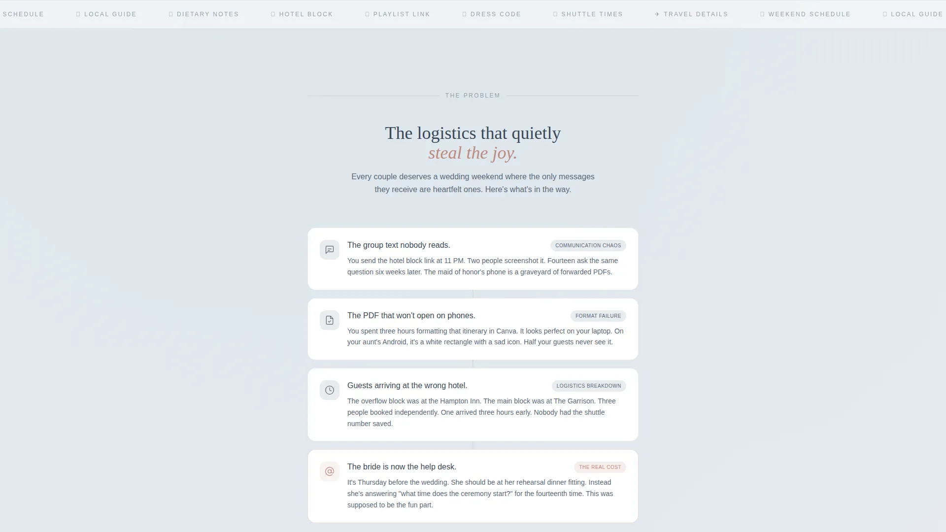 Elegant Wedding Landing Page Template