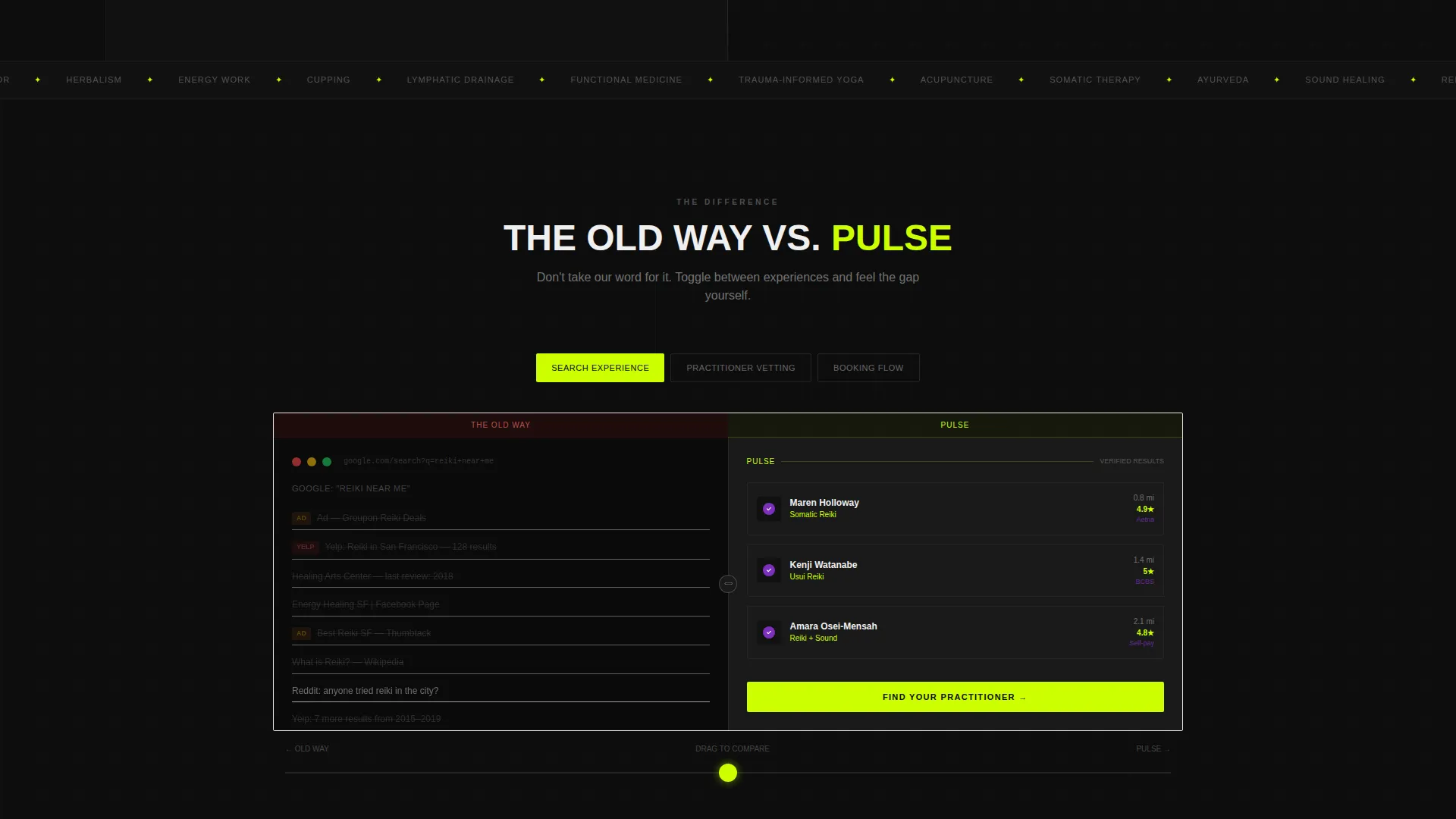 Wellness Practitioner Directory Landing Page Template