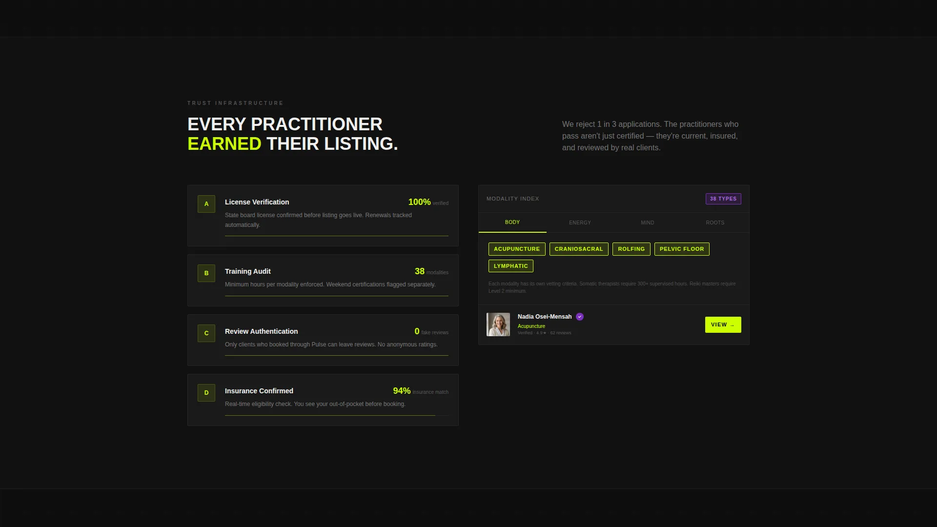 Wellness Practitioner Directory Landing Page Template