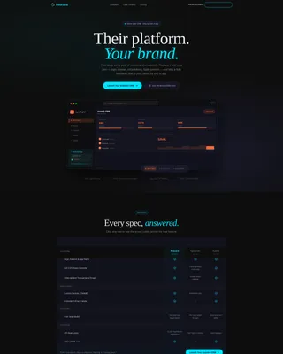 White-Label CRM Comparison Landing Page Template