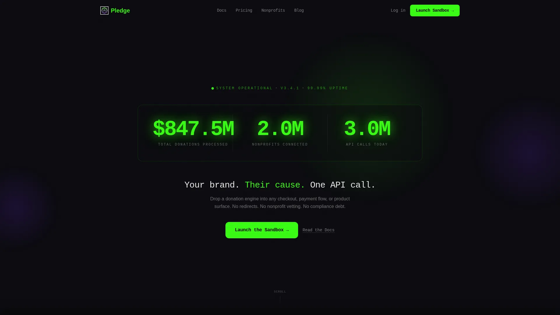 White-Label Donation Landing Page Template
