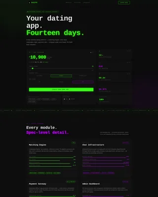 White-Label Dating App Landing Page Template