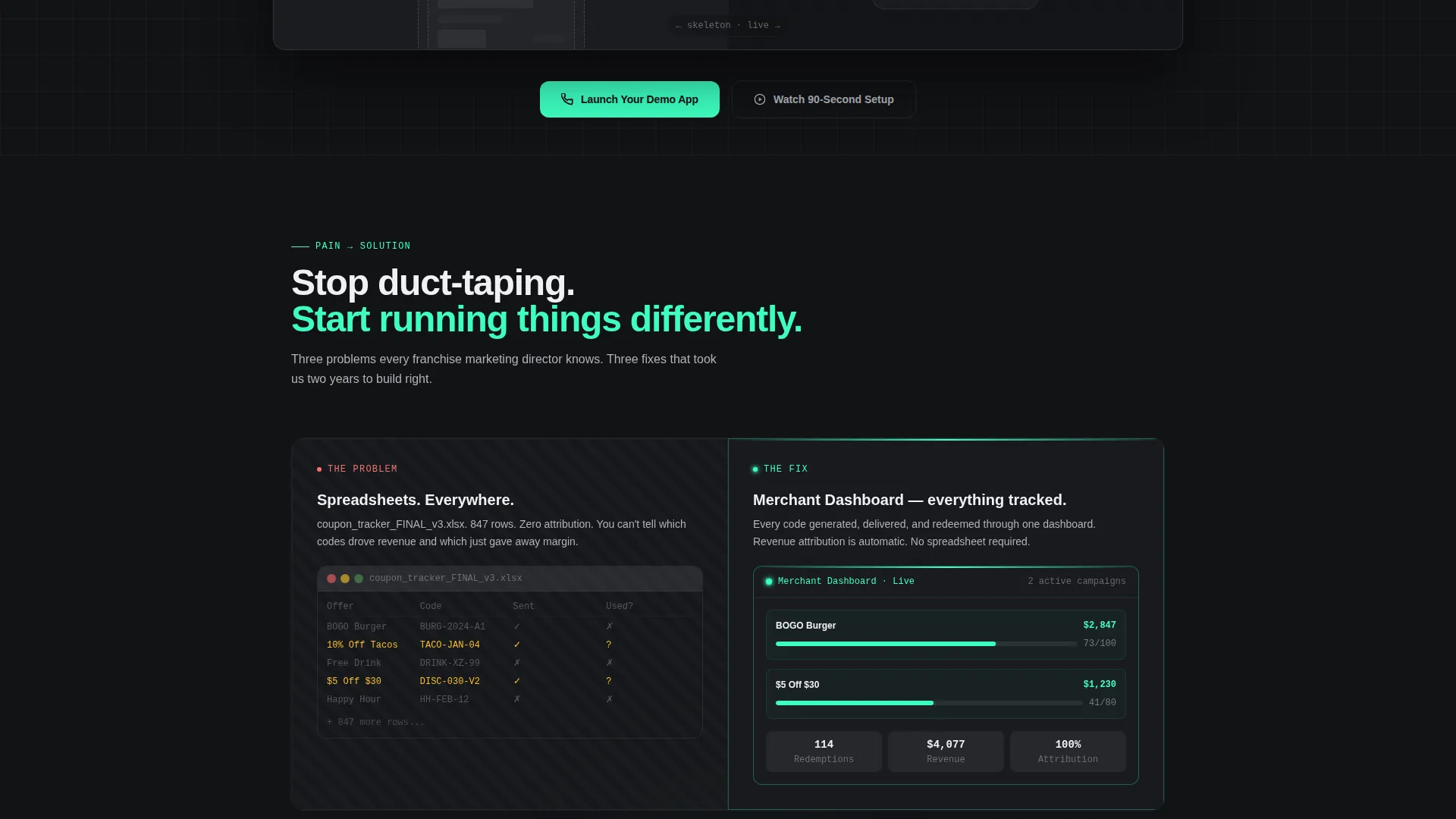 White-Label Deal & Coupon Platform Landing Page