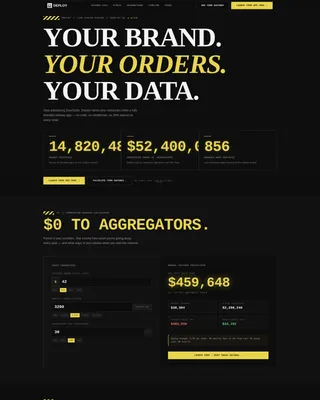 White-Label Food Delivery App Landing Page Template