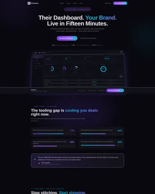 MDM Platform Landing Page Template